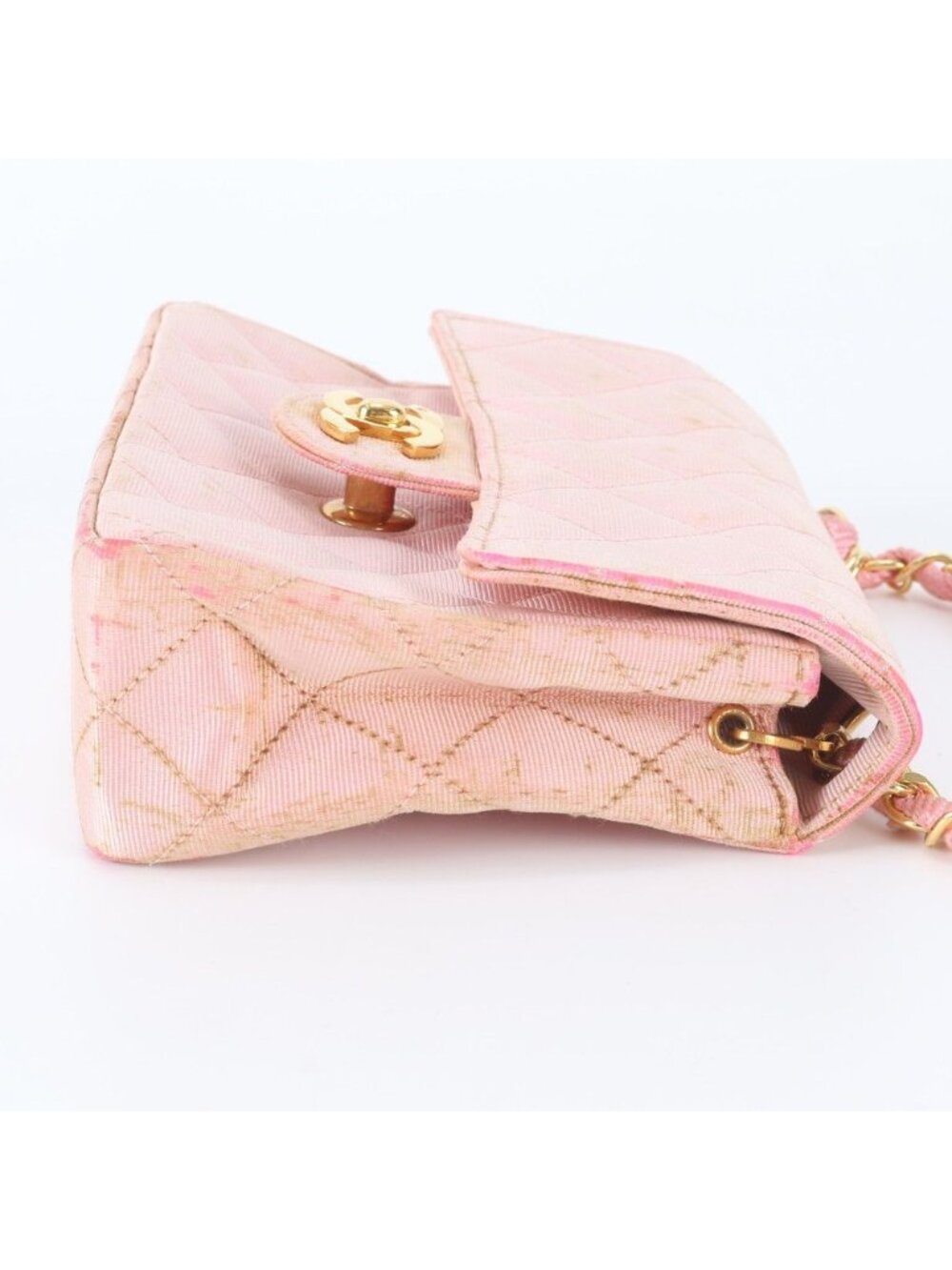 Chanel Quilted Chain CC Logo Shoulder Bag Crossbody - Picture 8 of 12